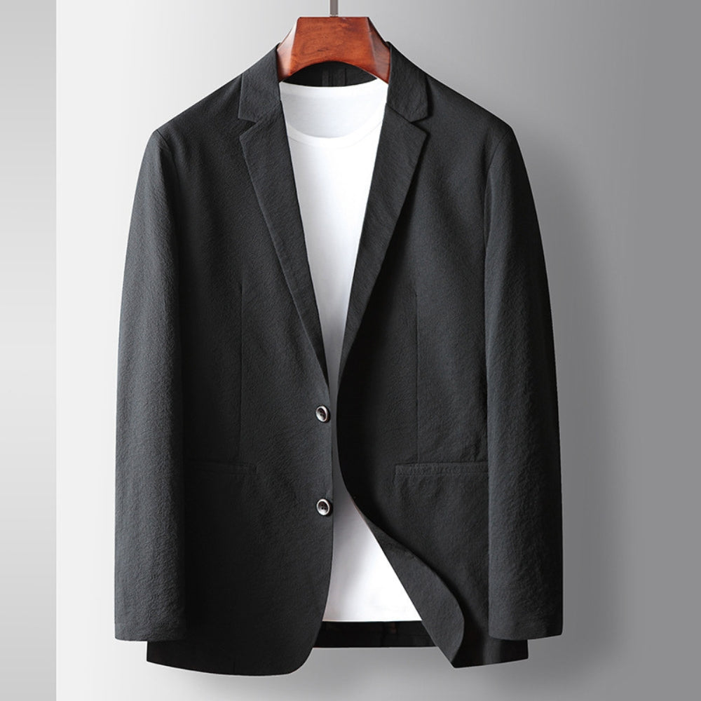 Old Money Wrinkle-Resistant Elastic Business Jacket