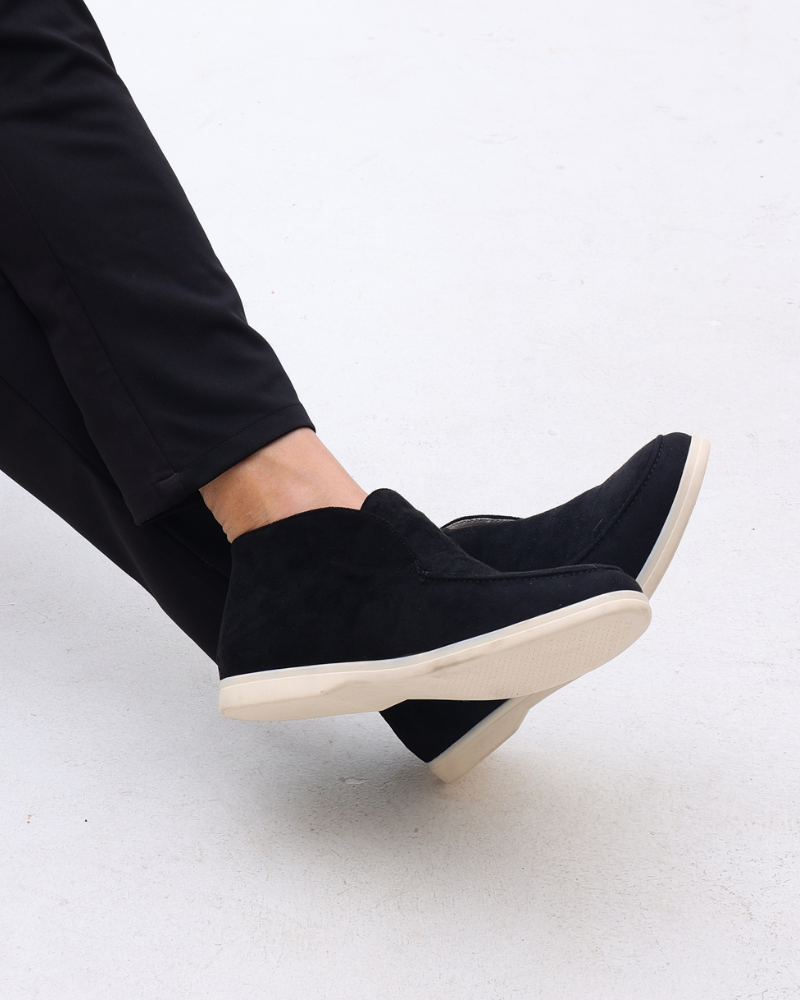 Hohe Wildleder Slipper