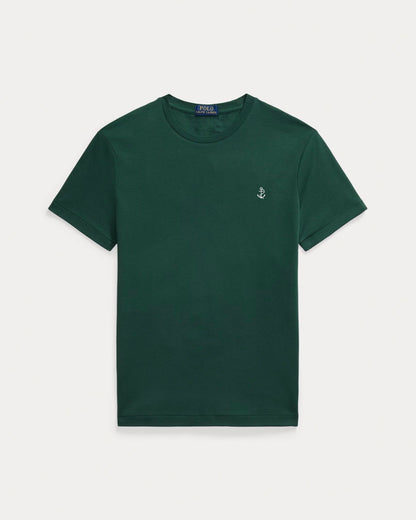 Slim fit jersey crew neck t-shirt   - Vintage Pine