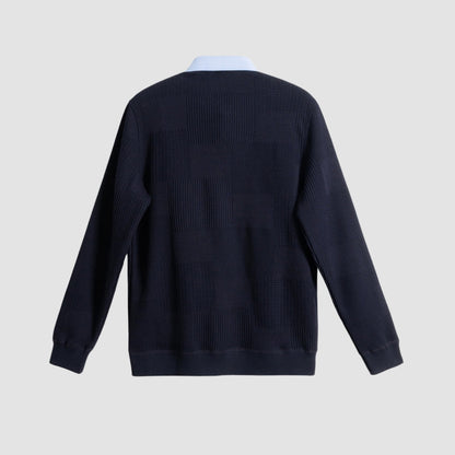 Old Money Light Luxury Two-Piece Knitted Shirt Sweater
