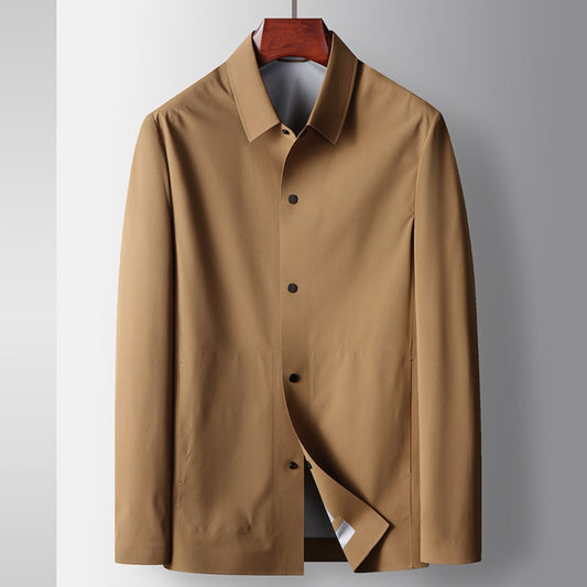 Old Money Lapel Shirt Seamless Luxury Business Jacket