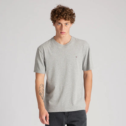 Classic Slim C-Neck T-Shirt   - Light Gray