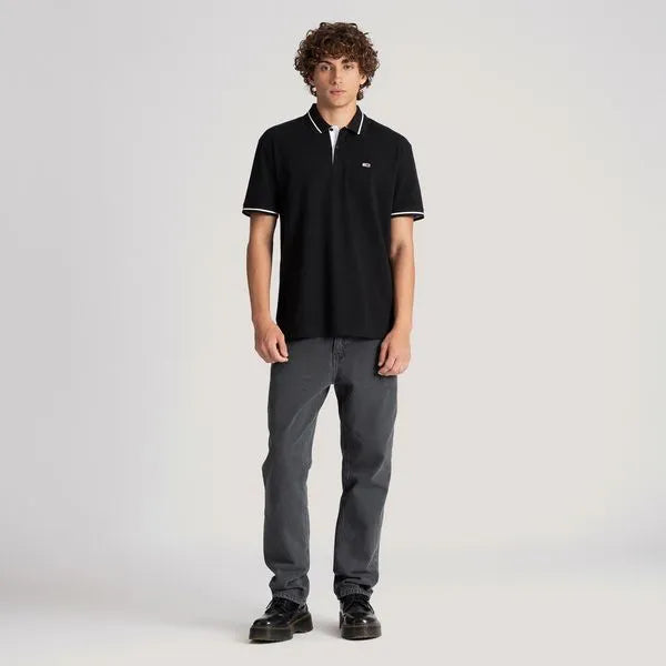 Short Sleeve Polo Shirt - Black