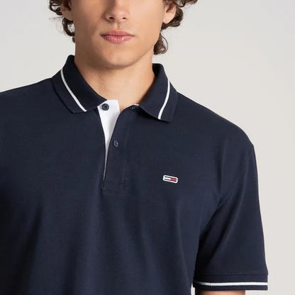 Short Sleeve Polo Shirt - Navy Blue