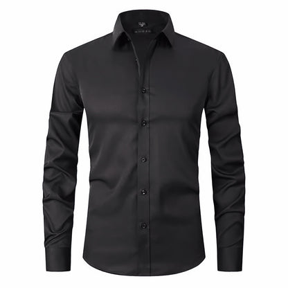 Old Money Stretch Button-up Shirt