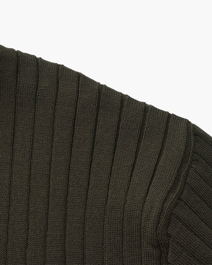 Premium Ribbed Knit Polo