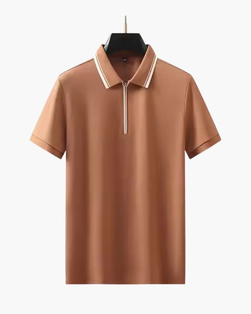 The Ridgeway Zip Polo