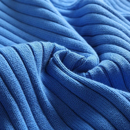 Old Money Ribbed Knit Turtleneck Sweater