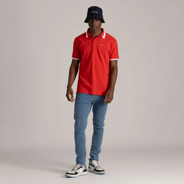Short Sleeve Polo Shirt - Red