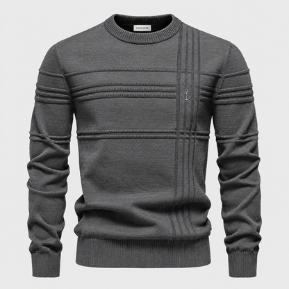 Amalfi Textured Knit - Dark Gray