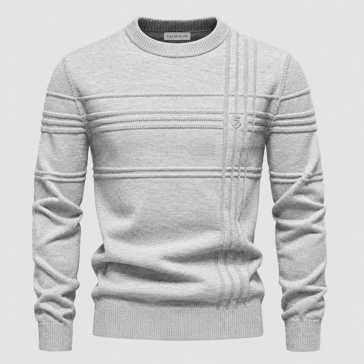 Amalfi Textured Knit - Light Gray