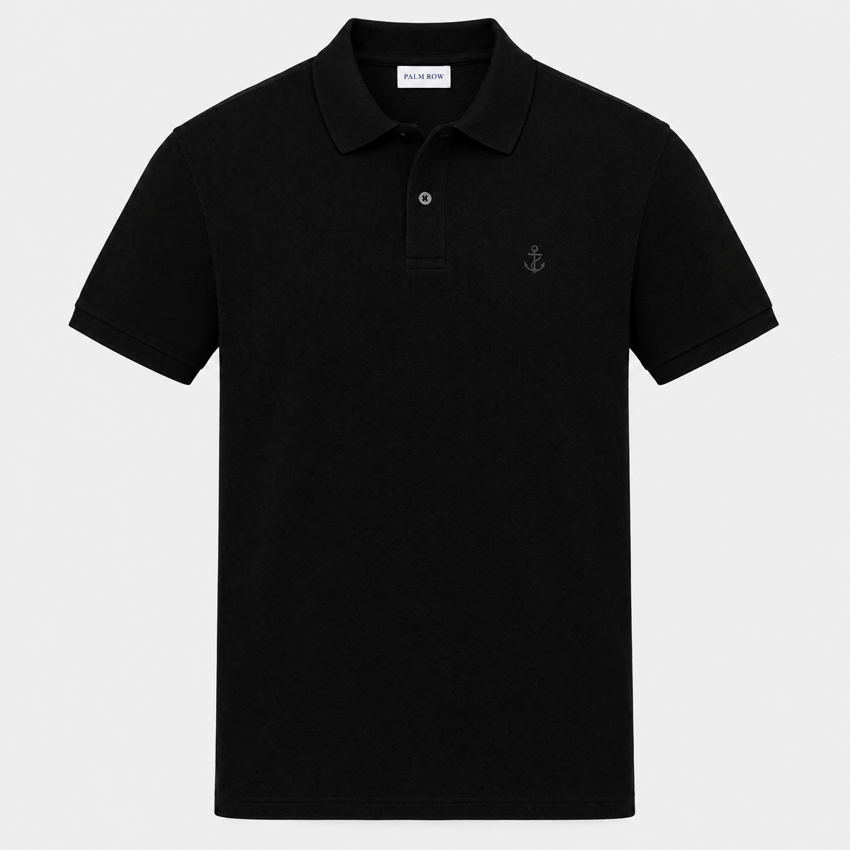 Saint-Tropez Piqué Polo - Black