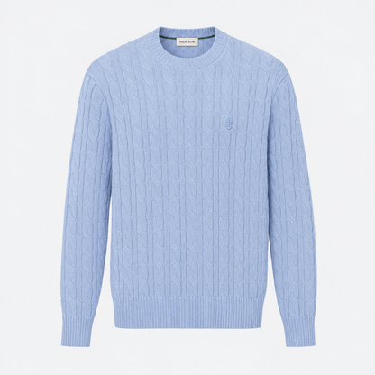 Nantucket Cable Knit - Pale blue