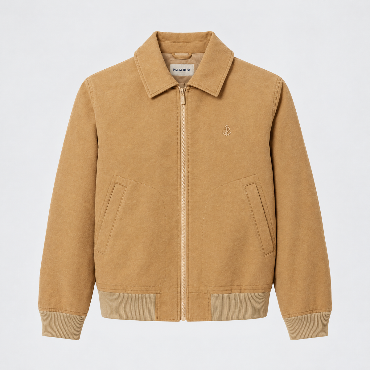Bordeaux Moleskin Jacket - Beige