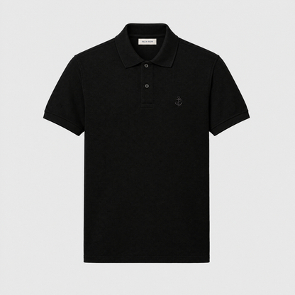 Positano Piqué Polo - Black